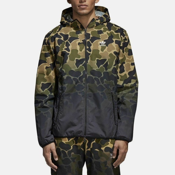adidas Originals Other - Adidas Originals Men’s Camouflage Windbreaker‎ Jacket Size Small Hood CE1545